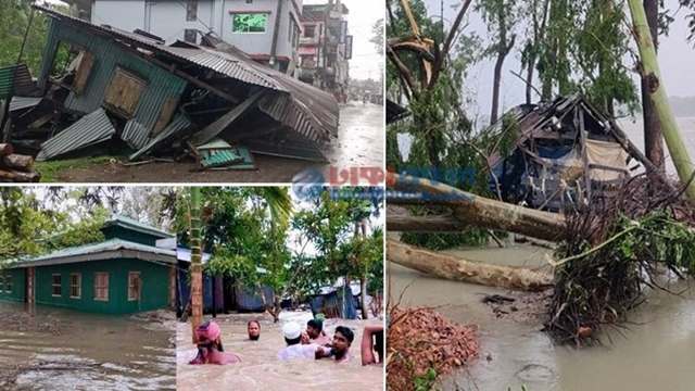 রেমালের তাণ্ডবে মৃত্যু বেড়ে ১৬, পৌনে ২ লাখ ঘরবাড়ি বিধ্বস্ত